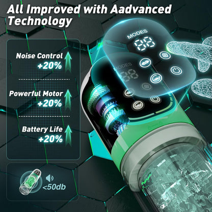 😍 Male Masturbator Penis Pump - Male Sex Toys for Men Sex Toy Pocket Pussy LCD with APP Stroker Adult Toys with 7 Thrusting 7 Rotating 5 Sucking Modes Vacuum Pumps & Enlargers🎁