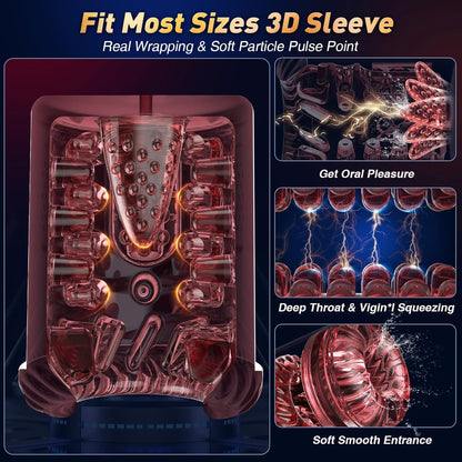 😍 Male Masturbator Penis Pump - Male Sex Toys for Men Sex Toy Pocket Pussy LCD with APP Stroker Adult Toys with 7 Thrusting 7 Rotating 5 Sucking Modes Vacuum Pumps & Enlargers🎁