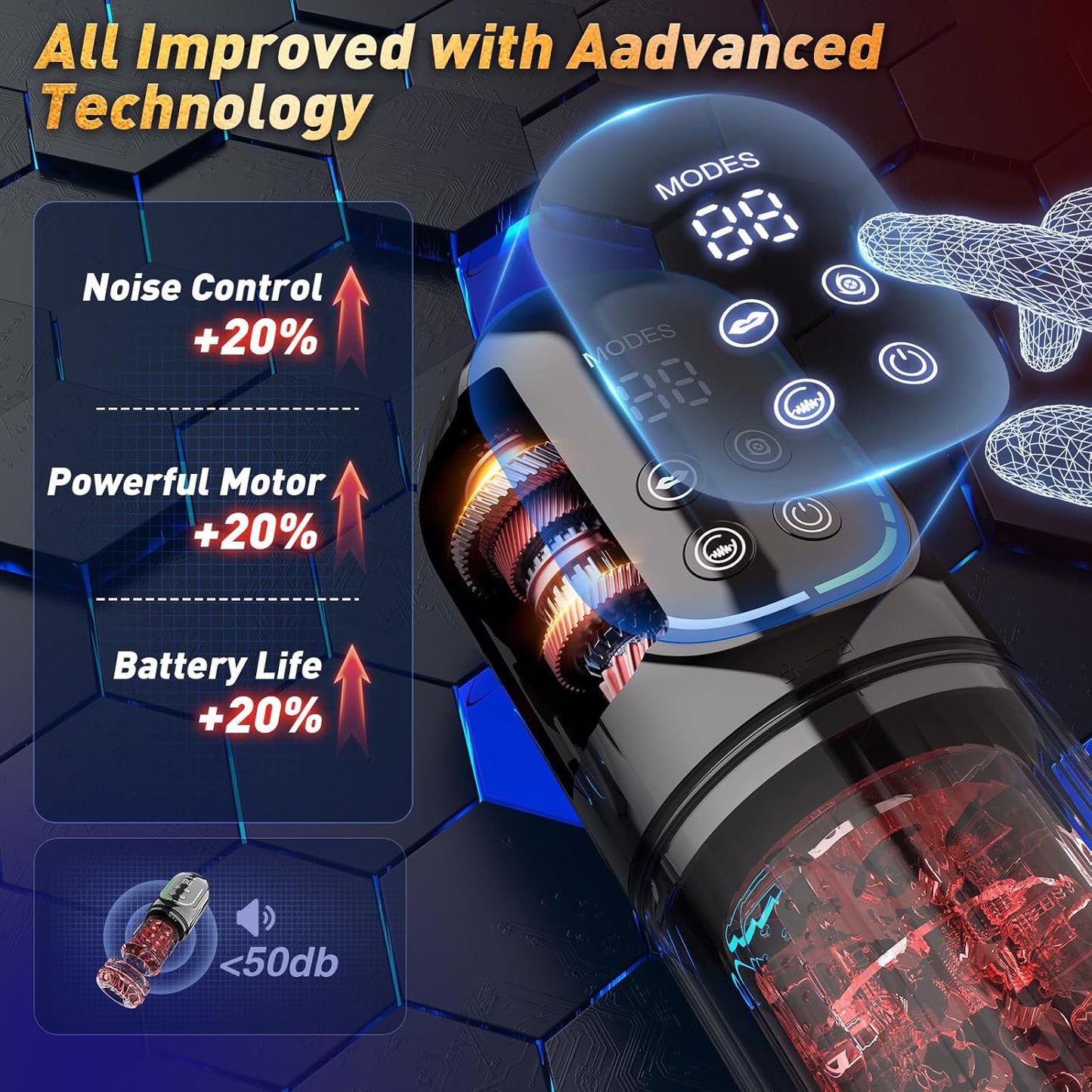 😍 Male Masturbator Penis Pump - Male Sex Toys for Men Sex Toy Pocket Pussy LCD with APP Stroker Adult Toys with 7 Thrusting 7 Rotating 5 Sucking Modes Vacuum Pumps & Enlargers🎁