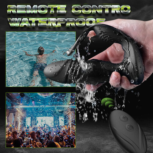 Buyging™ APP/Controller & 9-Telescopic /Vibration & Cock Rings Prostate Massager