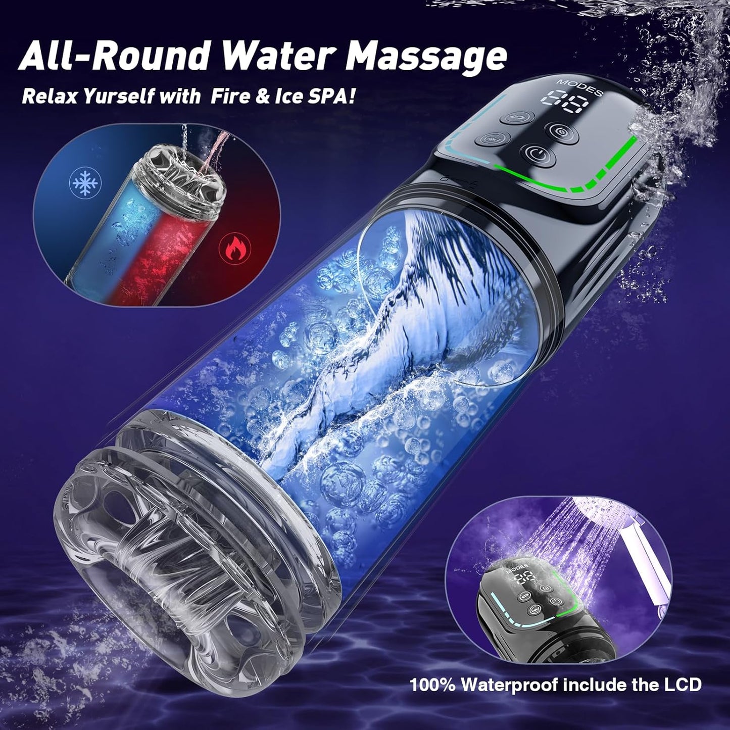 😍 Male Masturbator Penis Pump - Male Sex Toys for Men Sex Toy Pocket Pussy LCD with APP Stroker Adult Toys with 7 Thrusting 7 Rotating 5 Sucking Modes Vacuum Pumps & Enlargers🎁