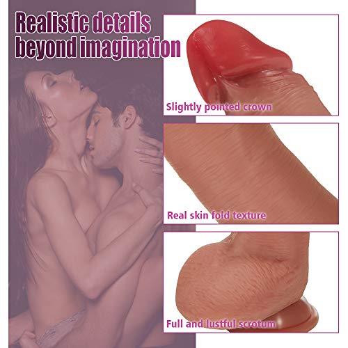 Remote Wiggling Vibrating Heating Realistic Dildo with Balls