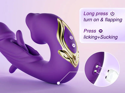 💥New on sale 2025 💞G-Spot Vibrator Female Sex Toy, featuring 7 slapping vibration modes and 5 licking/sucking modes.