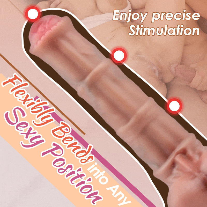Buyging™ 3 Telescopic Swing 10 Vibration Heating Dildo 7.75 Inch