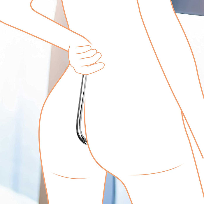 Sexoralab Stainless Steel Anal Hook With 3 Interchangeable Balls