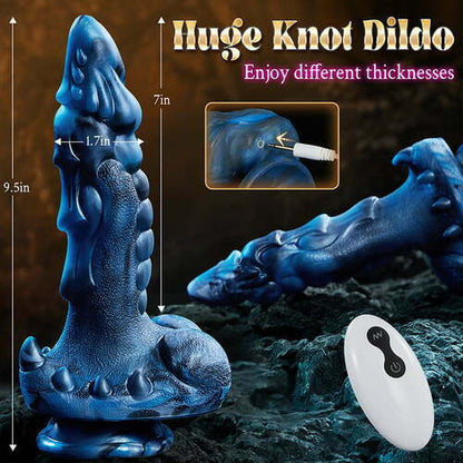 Buyging™ 8 Thrusting Vibrating Swing Heating Huge Dildo with Suction Cup 9.5 Inch