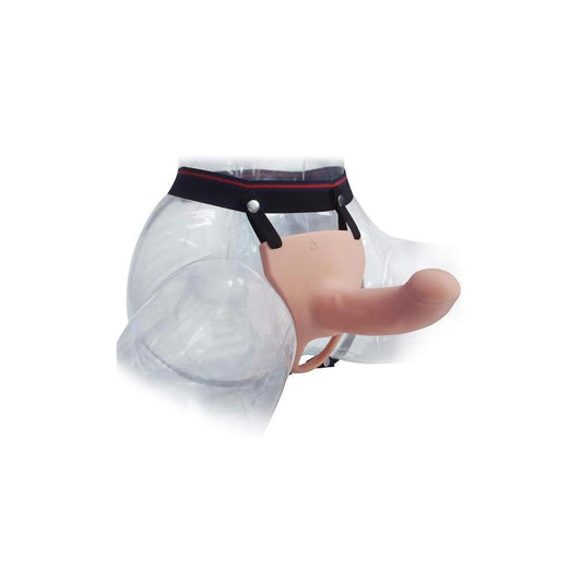 6.7  Remote 10 Vibrating Hollow Strap-On Dildo