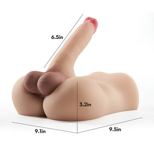 Buyging™ 7Lb Slidable Balls Pink Glans Male Sex Doll