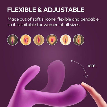 G-spot Rabbit Vibrator 3 Motors Clitoral and Vaginal Stimulator
