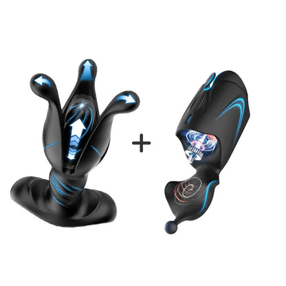 Buyging™ 9 Tension Shock Flapping & 9 Thrusting Vibrating Prostate Massager & Uterine Stimulator
