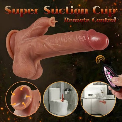 Sexoralab™REED 9 Vibrating 3 Thrusting Tongue Licking & Swing Heating Dildo