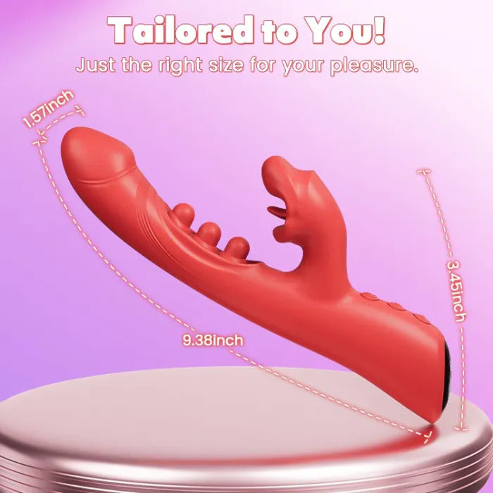 Sexoralab™ G-Bliss Vibrator Women Sex Toy with 9 Flapping Vibrating & 8 Licking Sucking Modes