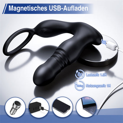3IN1 Remote Control 7 Vibrating 7 Thrusting Prostate Massager