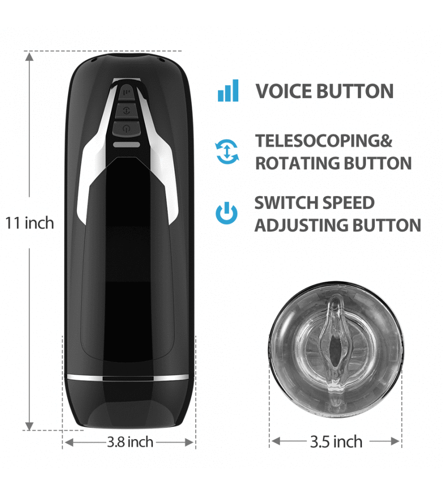 Warriors Series Thrusting Swirling Automatic Masturbator