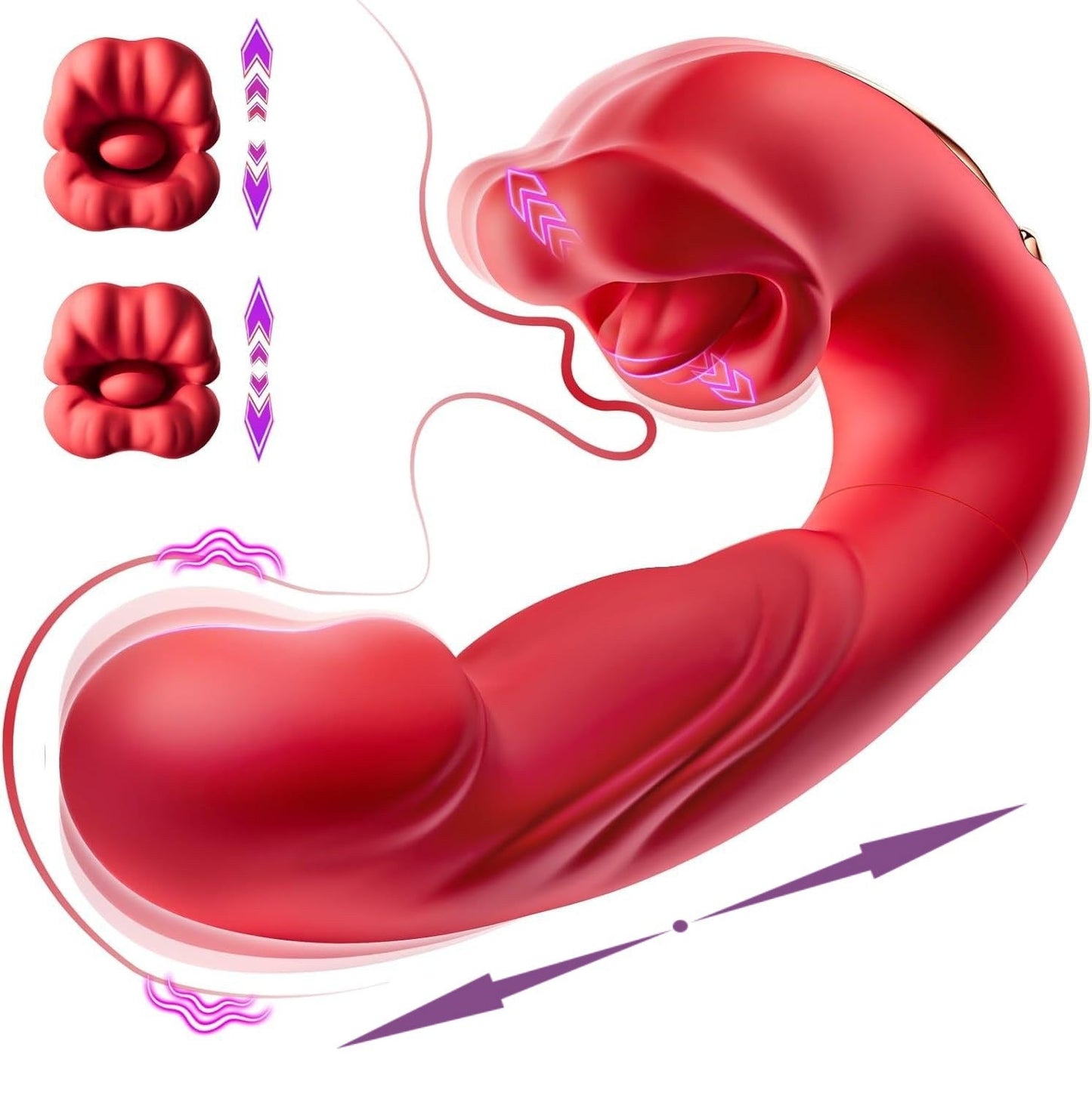 💥New on sale 2025 💞G-Spot Vibrator Female Sex Toy, featuring 7 slapping vibration modes and 5 licking/sucking modes.