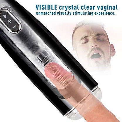 Hands-Free Male Masturbation Cup Automatic Rotating Telescoping