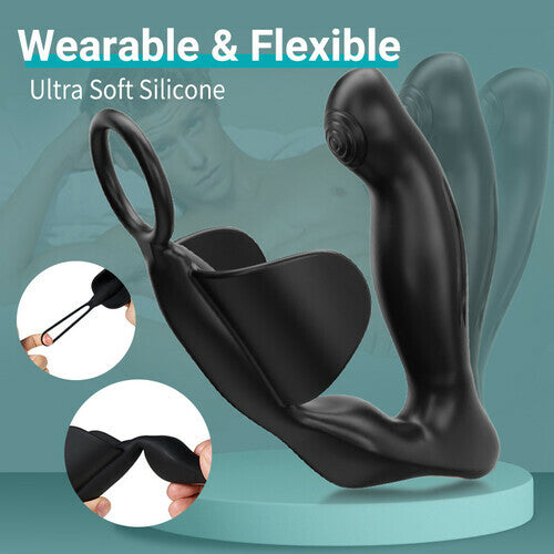 10 Vibrating Heating Ergonomic Prostate Massager