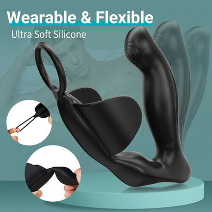 10 Vibrating Heating Ergonomic Prostate Massager