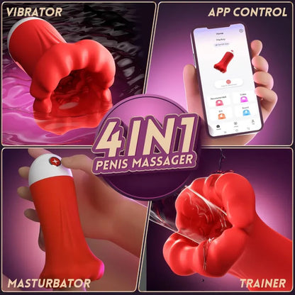 Sexoralab™ APP Control Penis Trainer with 9 Training Stroker Modes & 4.98IN Deep Blowjob