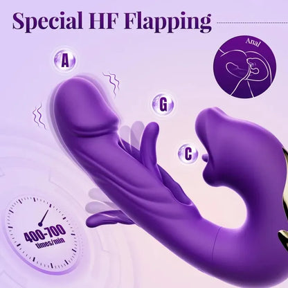 💥New on sale 2025 💞G-Spot Vibrator Female Sex Toy, featuring 7 slapping vibration modes and 5 licking/sucking modes.