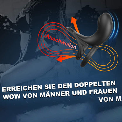 3-in-1 male vibrating penis ring 10 frequency vibrating sperm lock ring to prolong sexual time adult sex products
