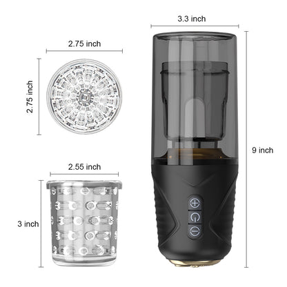 Automatic Thrusting Rotating Male Masturbator Cup With Sucker