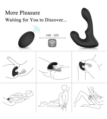 9 Vibrating Double Motor 30° Wave-Motion Prostate Massager