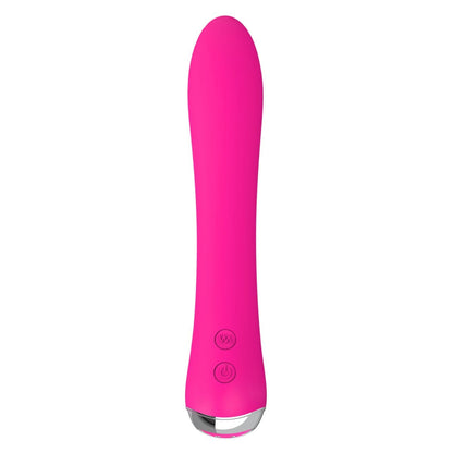 Pink Silicone Vibrator with Automatic Heating