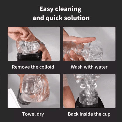 Sexoralab Automatic Piston Telescopic Real Vagina Electric Male Masturbator Cup