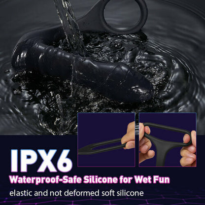 Buyging™ 10 Vibrating 3 Thrusting Remote Control Anal Vibrator