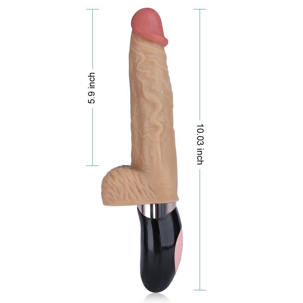 Automatic 7 Vibrating Swing Heating Handheld Realistic Dildo