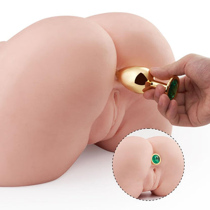 3.9  Golden Metal Gem Anal Plug