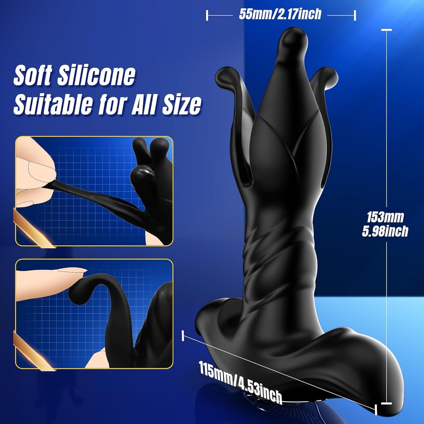 Buyging™ 9 Tension Shock Flapping & 9 Thrusting Vibrating Prostate Massager & Uterine Stimulator