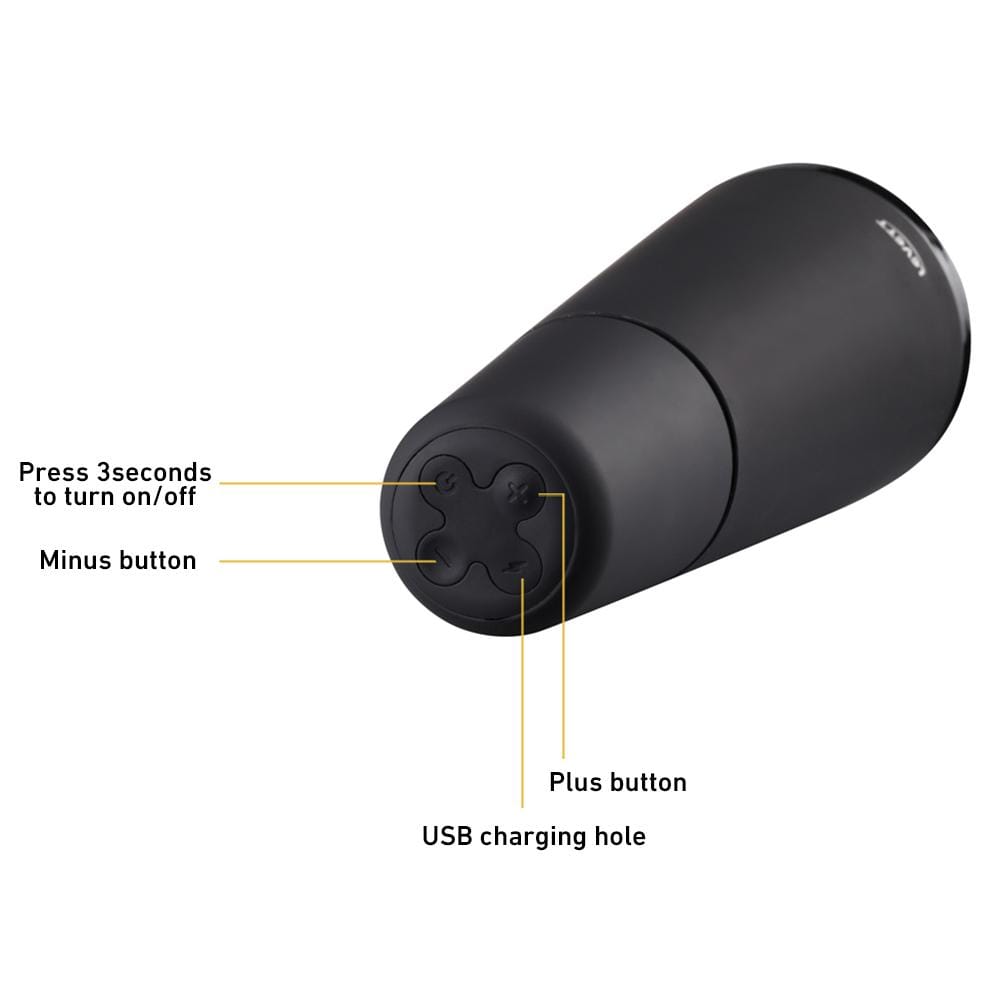 Handheld 3D Sensors Voice Cone-Shape Male Masturbator Cup