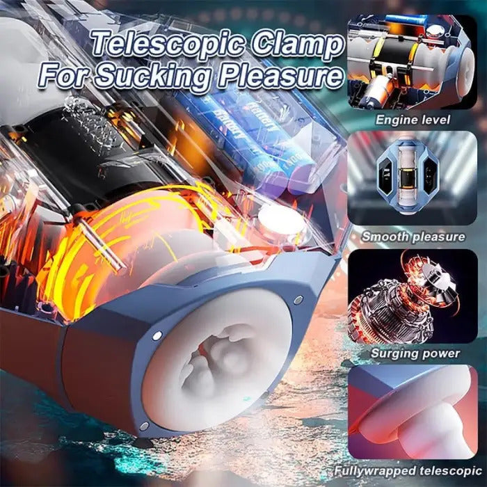 Sexoralab™ SVAKOM Dual Opening 5 Thrusting Sucking Male Stroker