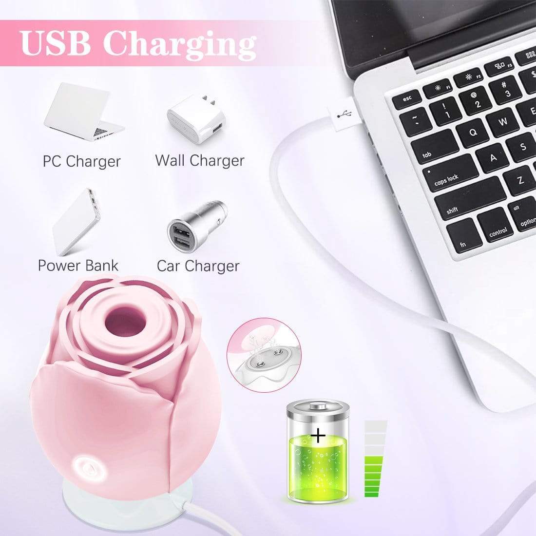 ROSE Vibrator Rose Toy Clit Sucker