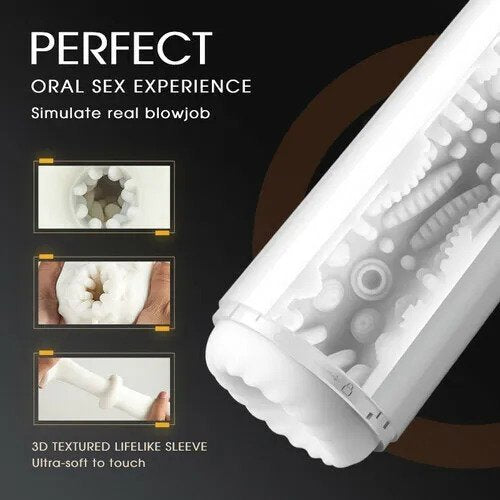 Wearable 7 Thrusting & Vibrating Heating Vocable Male Masturbator