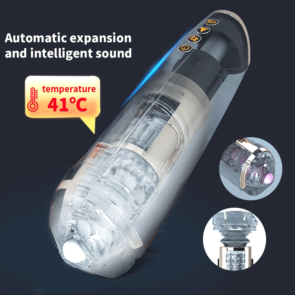 Sexoralab Automatic Piston Telescopic Real Vagina Electric Male Masturbator Cup