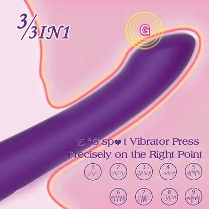 Succion-Female Sucking Licking Vibrating Tongue Oral Clitoris G-spot Vibrator Stimulator