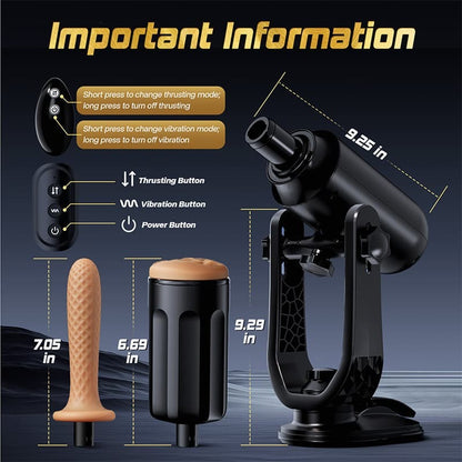 Buyging™ THRUSTMAX  Unisex Toy Hands-Free Use Fully Automatic Masturbator