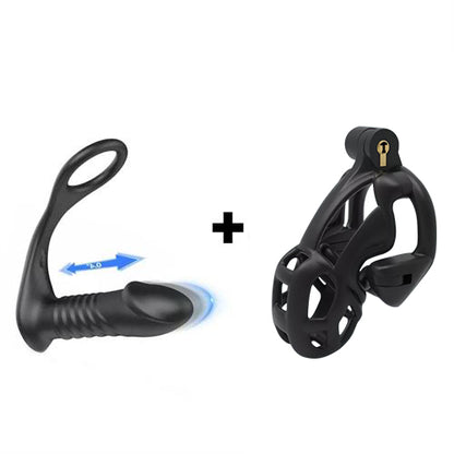 Buyging™ 10 Vibrating 3 Thrusting Remote Control Anal Vibrator