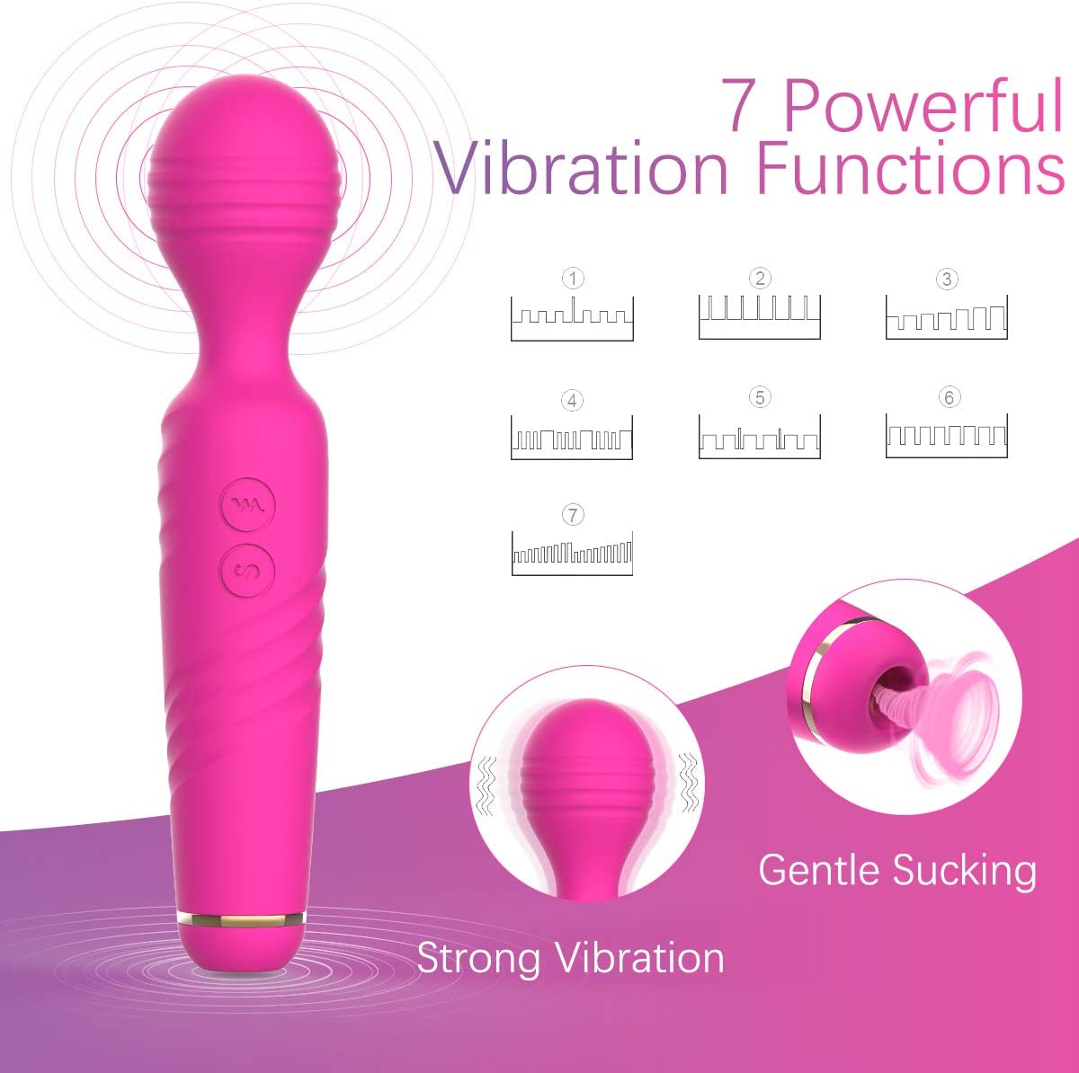 Sucking Clitoris Stimulator and Wand Massager