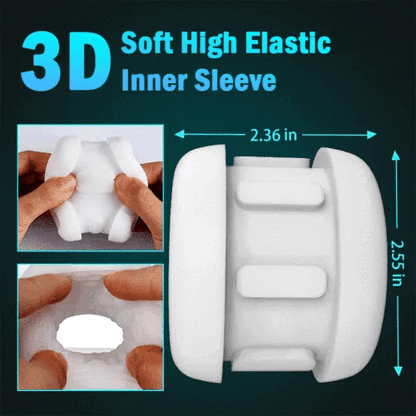 8 Vibrating 5 Thrusting Handheld Male Masturbtor