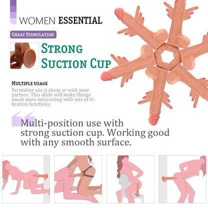 Suction Cup Dildo With Remote Control