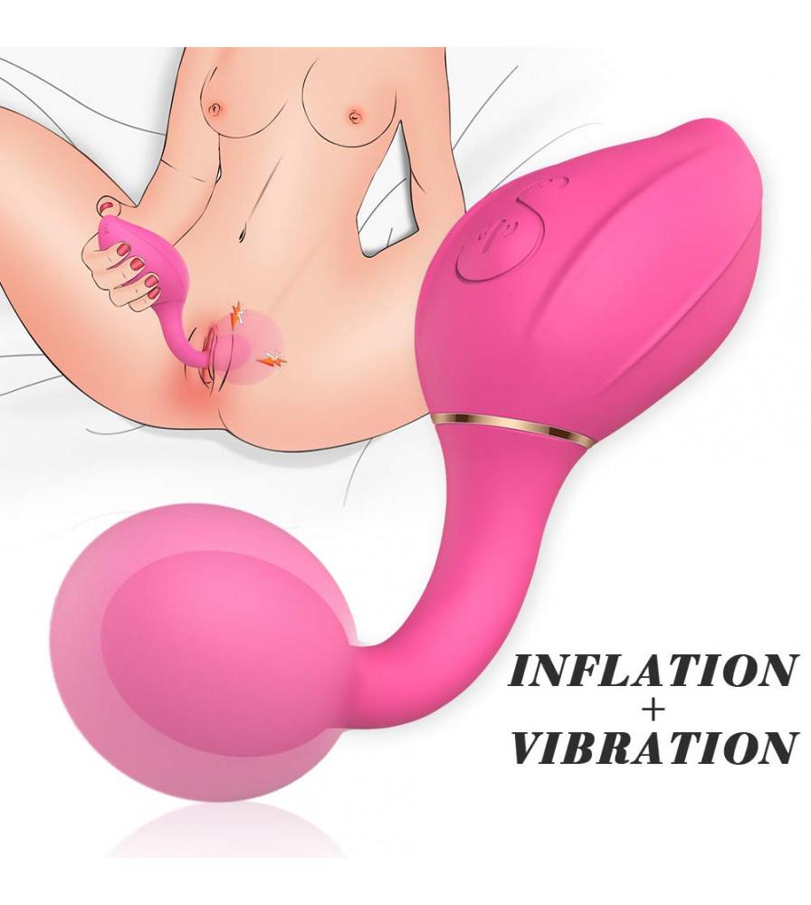 YUANSE 7-Frequency Inflatable Anal Vibrator