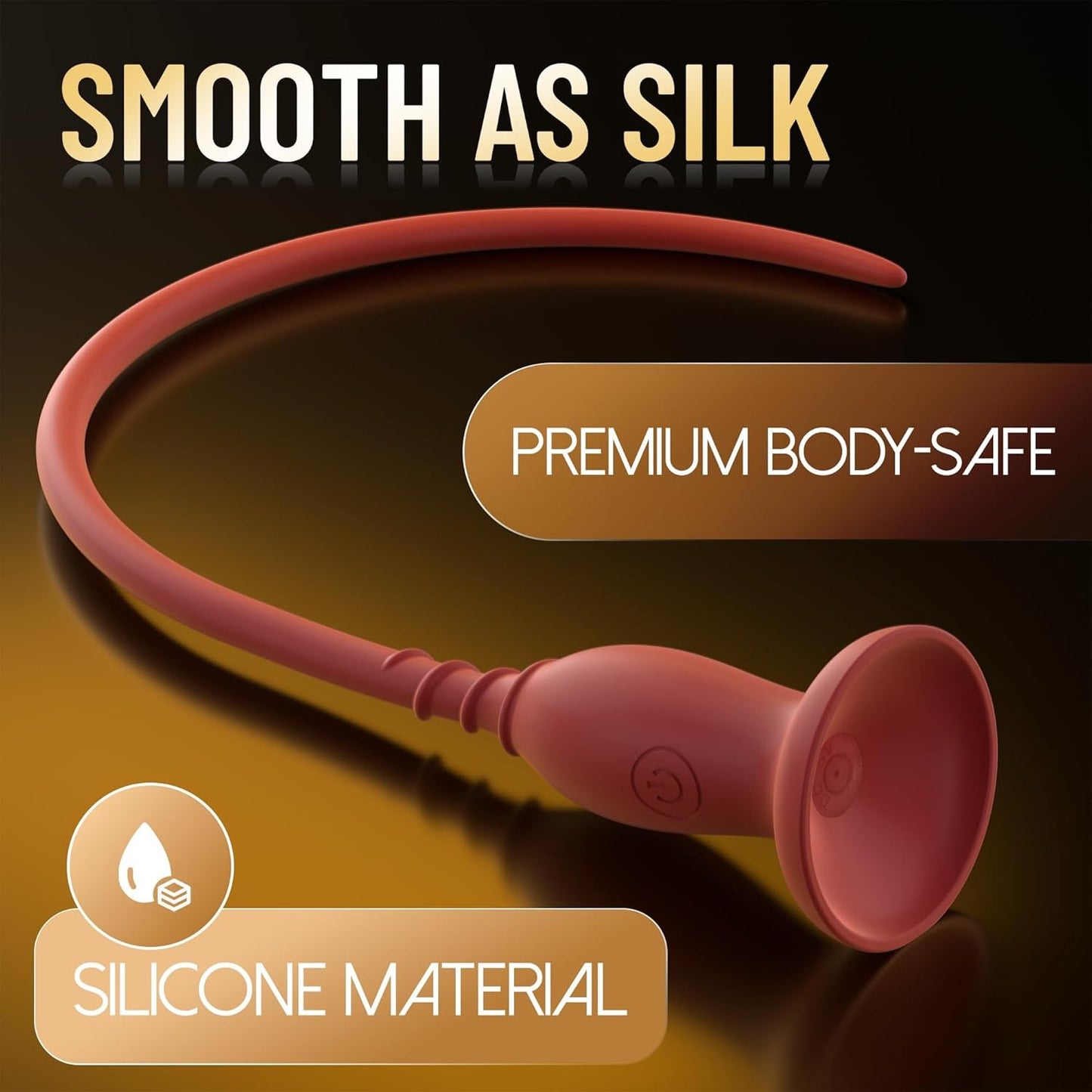 Buyging™ Vibrating Penis Plug Urethral Sound Sex Toy 11.4 Inch