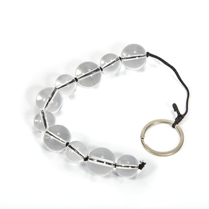 Crystal Glass Transparent Anal Plug Beads