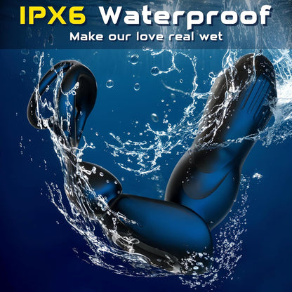 Buyging™ Prostate Massager with 3 Thrusting Expanding & 9 Vibration Modes