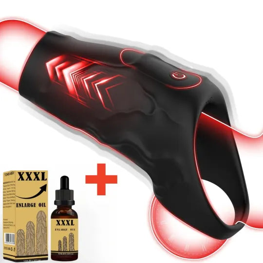 😍Vibrating 4-in-1 Penis Sleeve – Enhance Your Sexual Pleasure💖